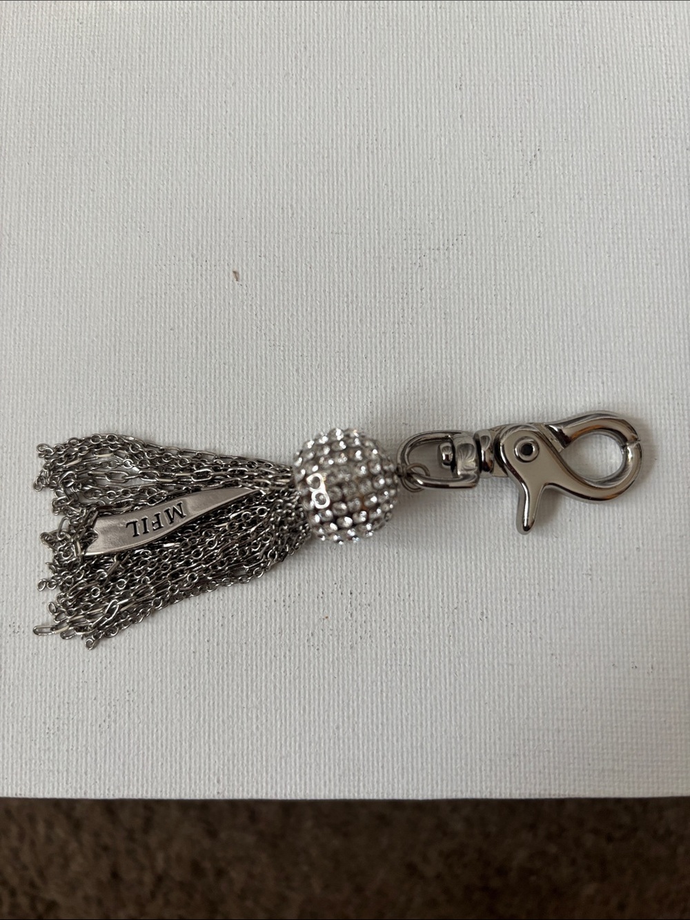 Retired My Flat In London Crystal & Tassels Bag Charm
